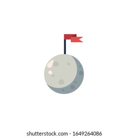 Rocket fill style icon of Space futuristic cosmos outside universe galaxy astronomy adventure and exploration theme Vector illustration
