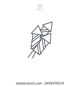 rocket fireworks icon theme symbol vector illustration isolated on white background