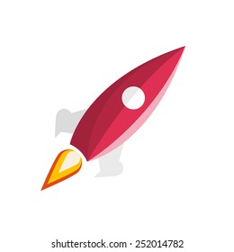 rocket flat icon 