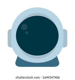 Rocket flat style icon of Space futuristic cosmos outside universe astronomy adventure and exploration theme Vector illustration