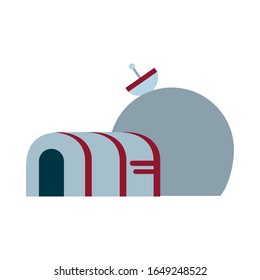 Rocket flach-Symbol Weltraumfuturistik Kosmos außerhalb des Universums Astronomie-Abenteuer und Erkundungsthema Vektorillustration Illustration