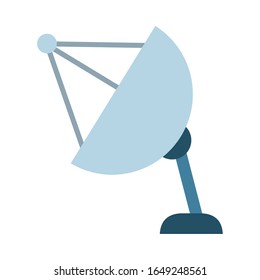 Rocket flat style icon of Space futuristic cosmos outside universe astronomy adventure and exploration theme Vector illustration