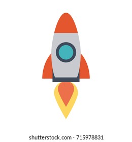 rocket flying icon image 