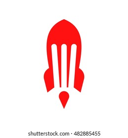 Rocket fork logo vector