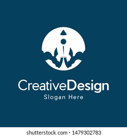 Rocket Future Aviation Creative Business Logo