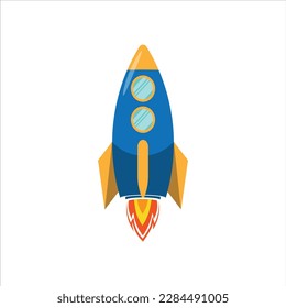 Rocket Galaxy Illustration Design Vector