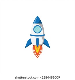 Rocket Galaxy Illustration Design Vector