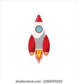 Rocket Galaxy Illustration Design Vector