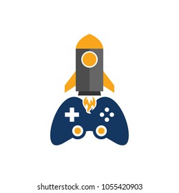 Rocket Game Logo Icon Design
