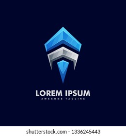 Rocket Gaming Concept illustration vector template. Suitable for Creative Industry, Multimedia, entertainment, Educations, Shop, and any related business