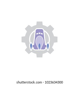 Rocket Gear Logo Icon Design