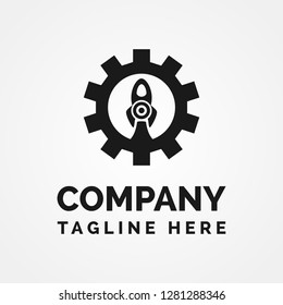 Rocket Gear Logo Template