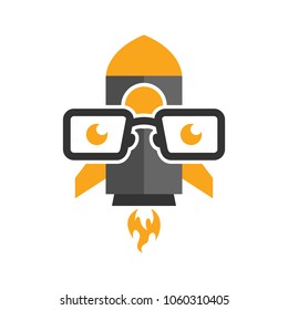 Rocket Geek Logo Icon Design