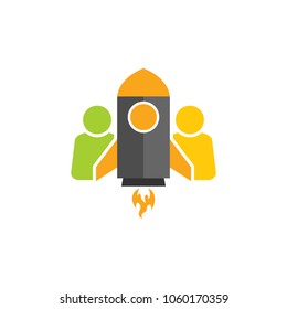 Rocket Group Logo Icon Design