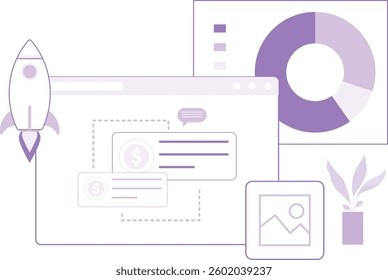 Rocket Growth and Pie Chart
