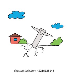  the rocket hit the ground not far from home, war