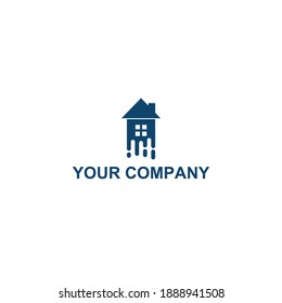 rocket home icon vector logo design. rocket home template quality logo symbol inspiration