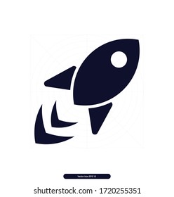 Rocket icon, Boost Speed icon, Speed icon illustration sign, Vector illustration, EPS10.