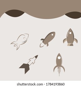 rocket icon design icon design 