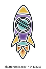 rocket icon design 