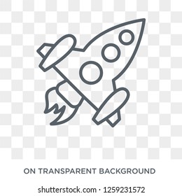 Rocket icon. Rocket design concept from  collection. Simple element vector illustration on transparent background.