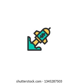Rocket icon design. e-commerce icon vector illustration