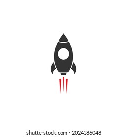 rocket icon design illustration template
