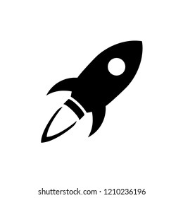 Rocket icon design related to space industry or start up business
