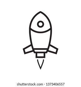 rocket icon design template