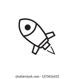 rocket icon design template