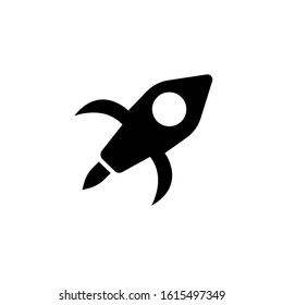 Rocket icon. Design template vector