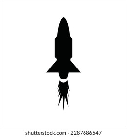 Rocket icon design template vector