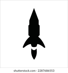 Rocket icon design template vector