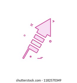 Rocket icon design vector