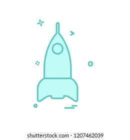 Rocket icon design vector