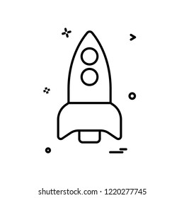 Rocket icon design vector