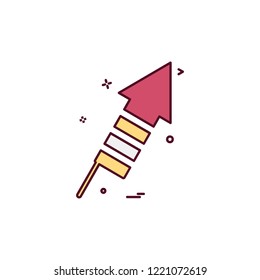 Rocket icon design vector