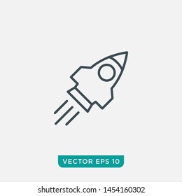 Rocket Icon Design, Vector EPS10