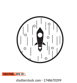 rocket icon design vector illustration  template