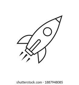 Rocket icon design. vector illustration