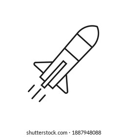 Rocket icon design. vector illustration