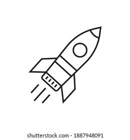 Rocket icon design. vector illustration