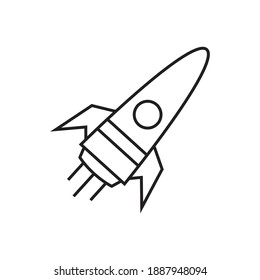 Rocket icon design. vector illustration