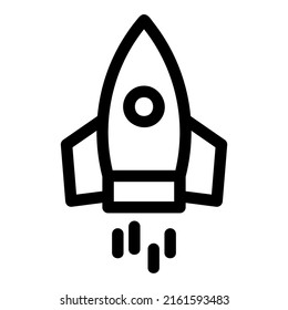 diseño de icono de cohete, ilustración vectorial, mejor utilizado para aplicaciones web