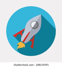 rocket icon design, vector illustration eps10 graphic 