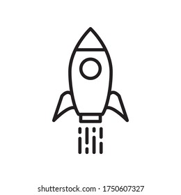 Rocket Icon Design Vector Template Illustration