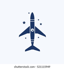 Rocket icon design,clean vector
