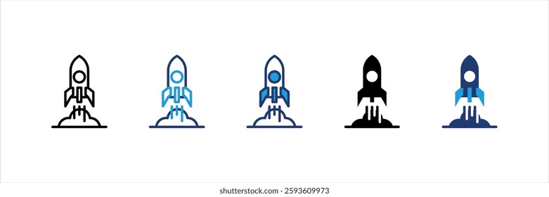 Rocket Icon Element For Design