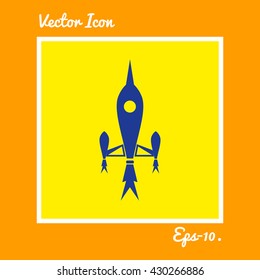 Rocket Icon. Eps-10.