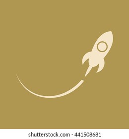 Rocket Icon. Eps-10.
